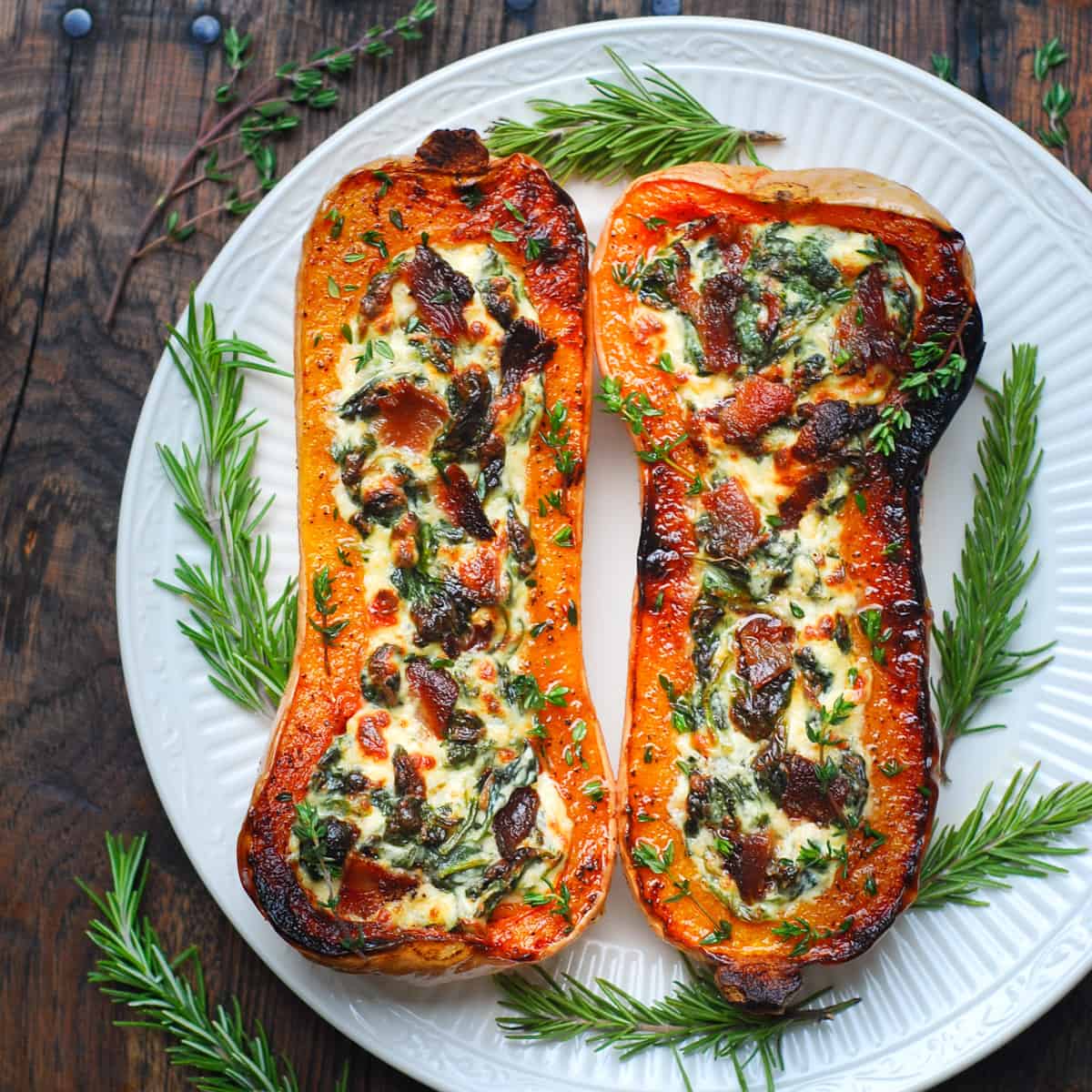 Cheesed Up Bacon Butternut Squash