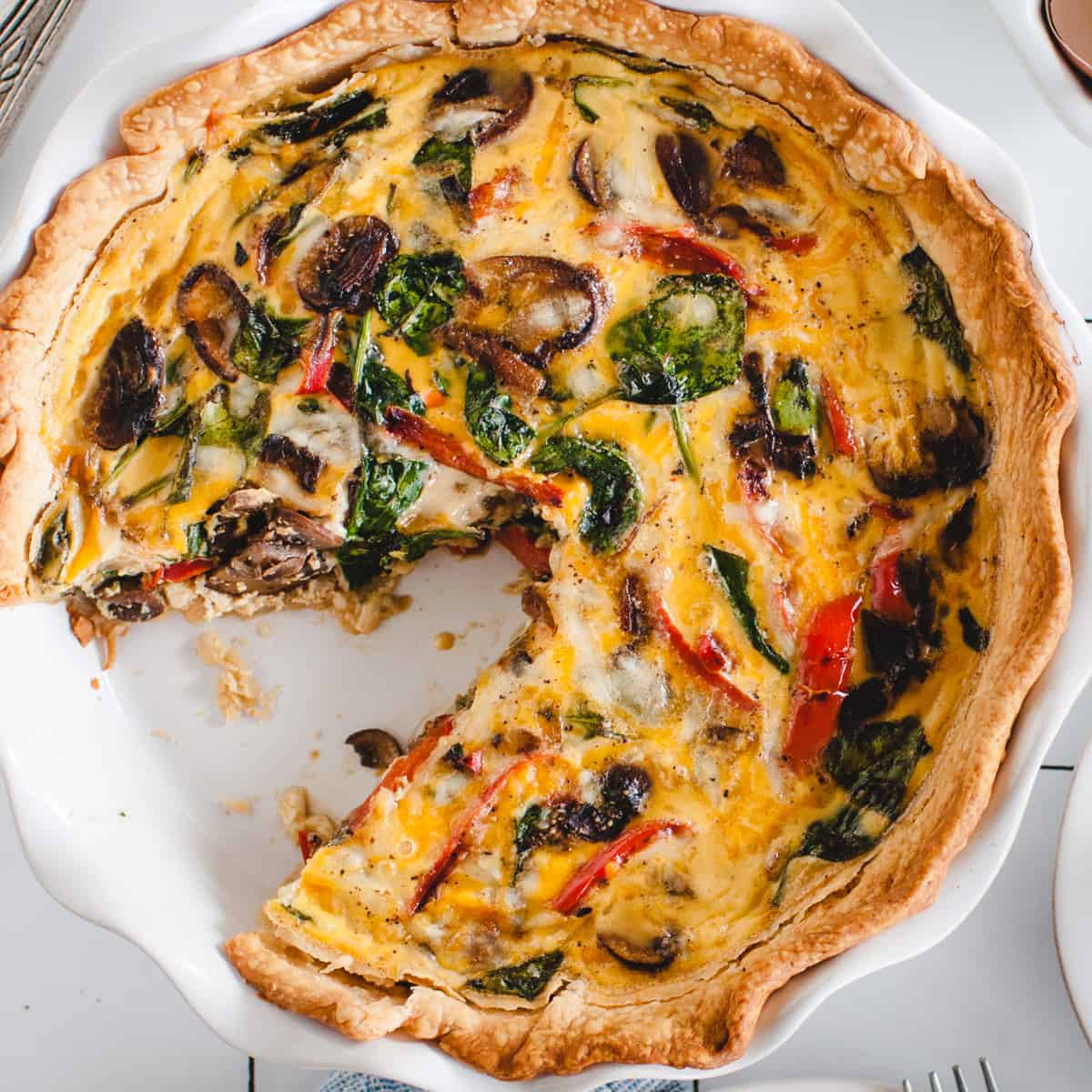 Delicious Vegetable Quiche