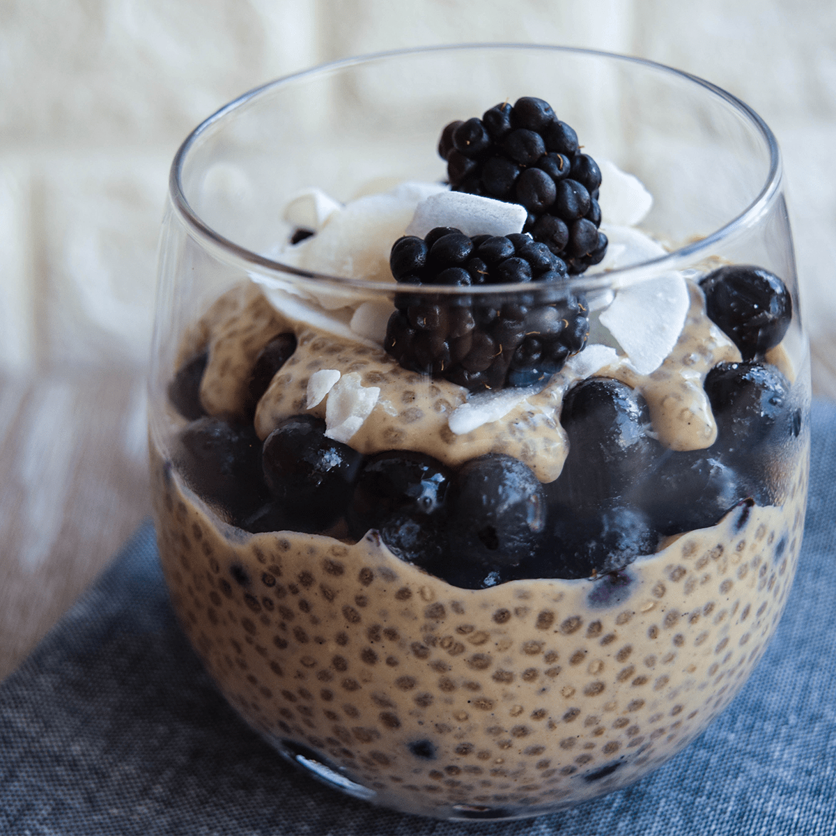 Chia And Blackberry Pudding
