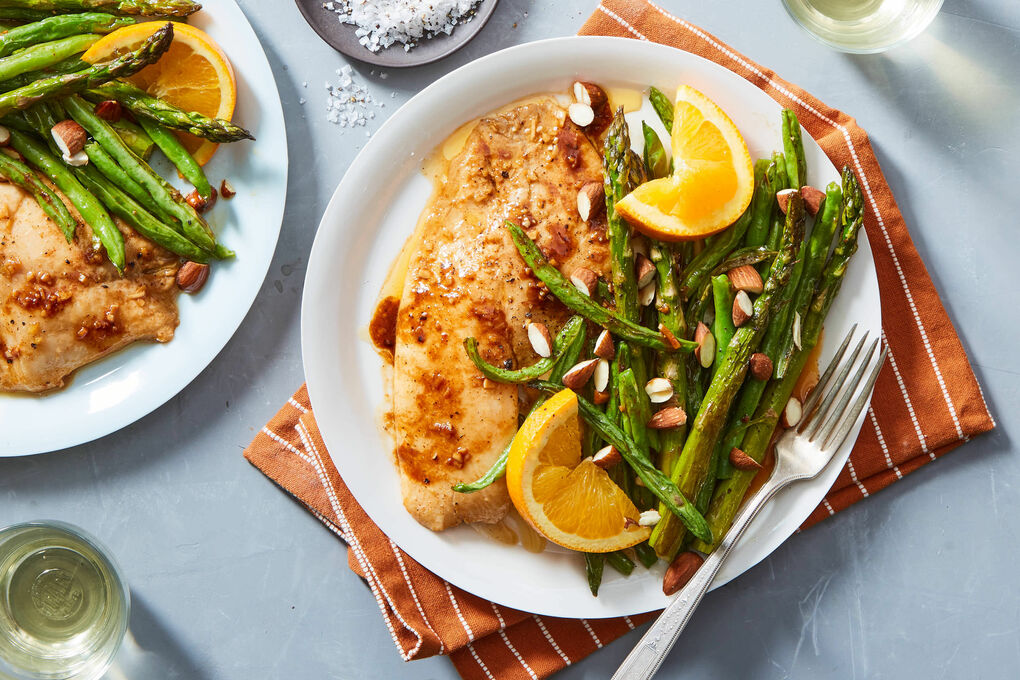 Asparagus And Lemon Salmon Dish