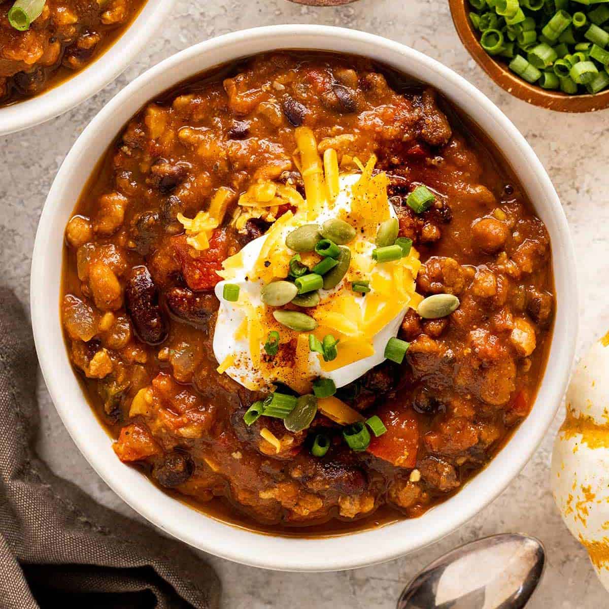 Elegant Pumpkin Chili Dish