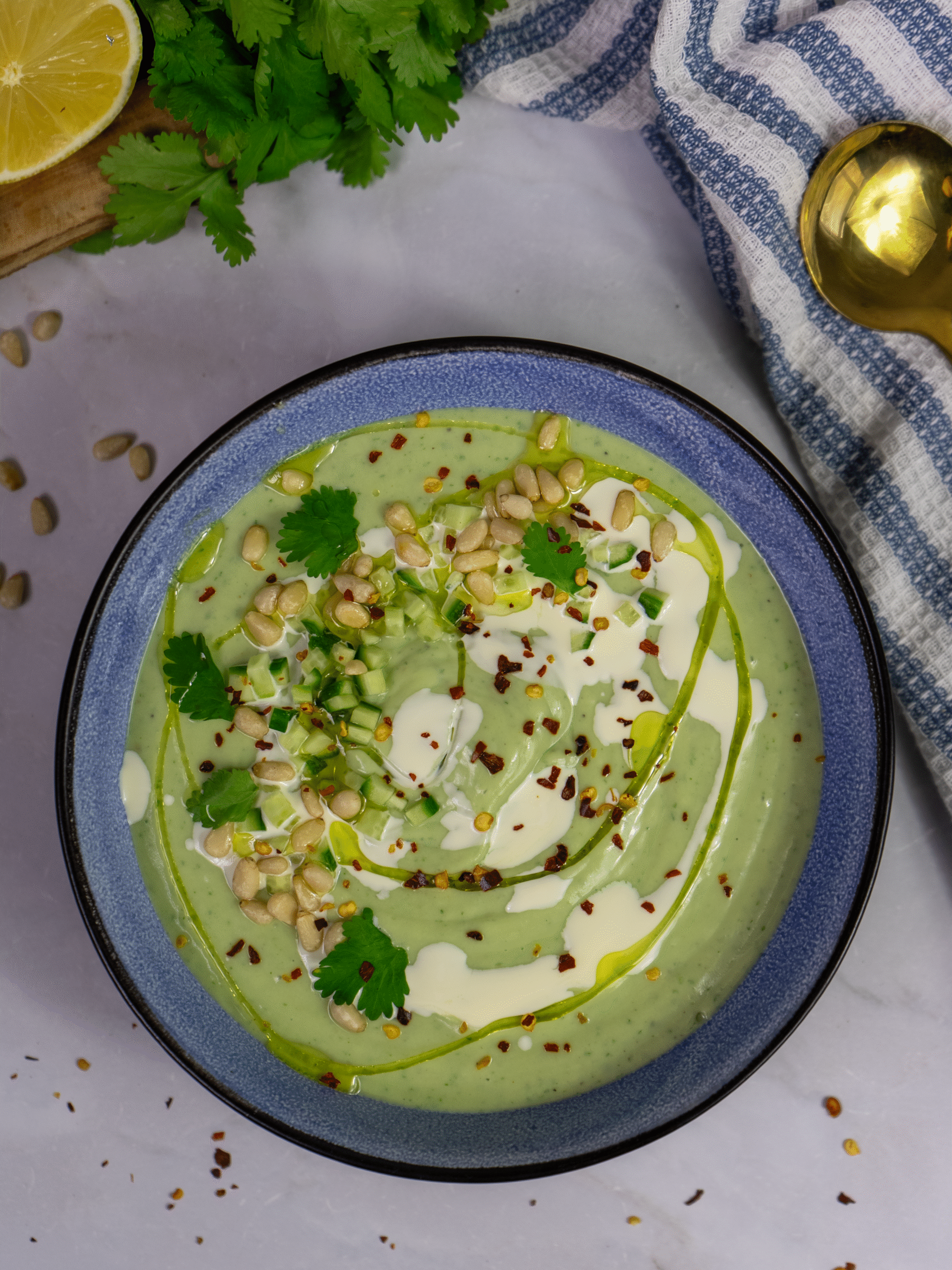Chilled Minty Avocado Soup