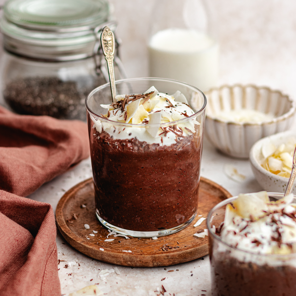 Chocolate And Coconut Pudding