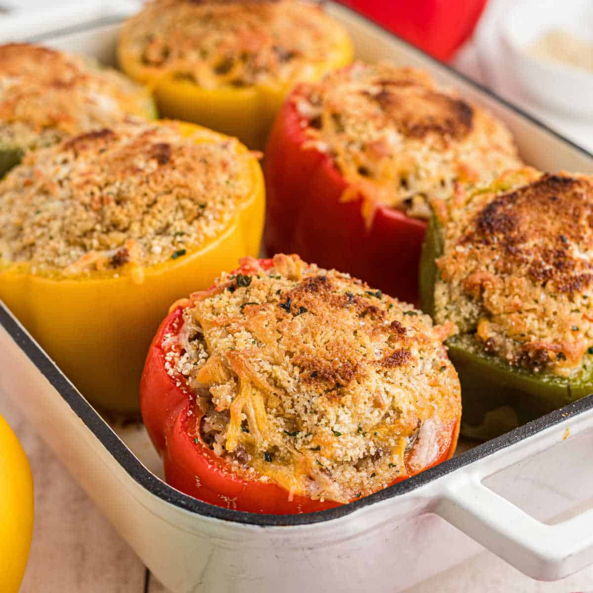 Double Stuffed Cheese Peppers