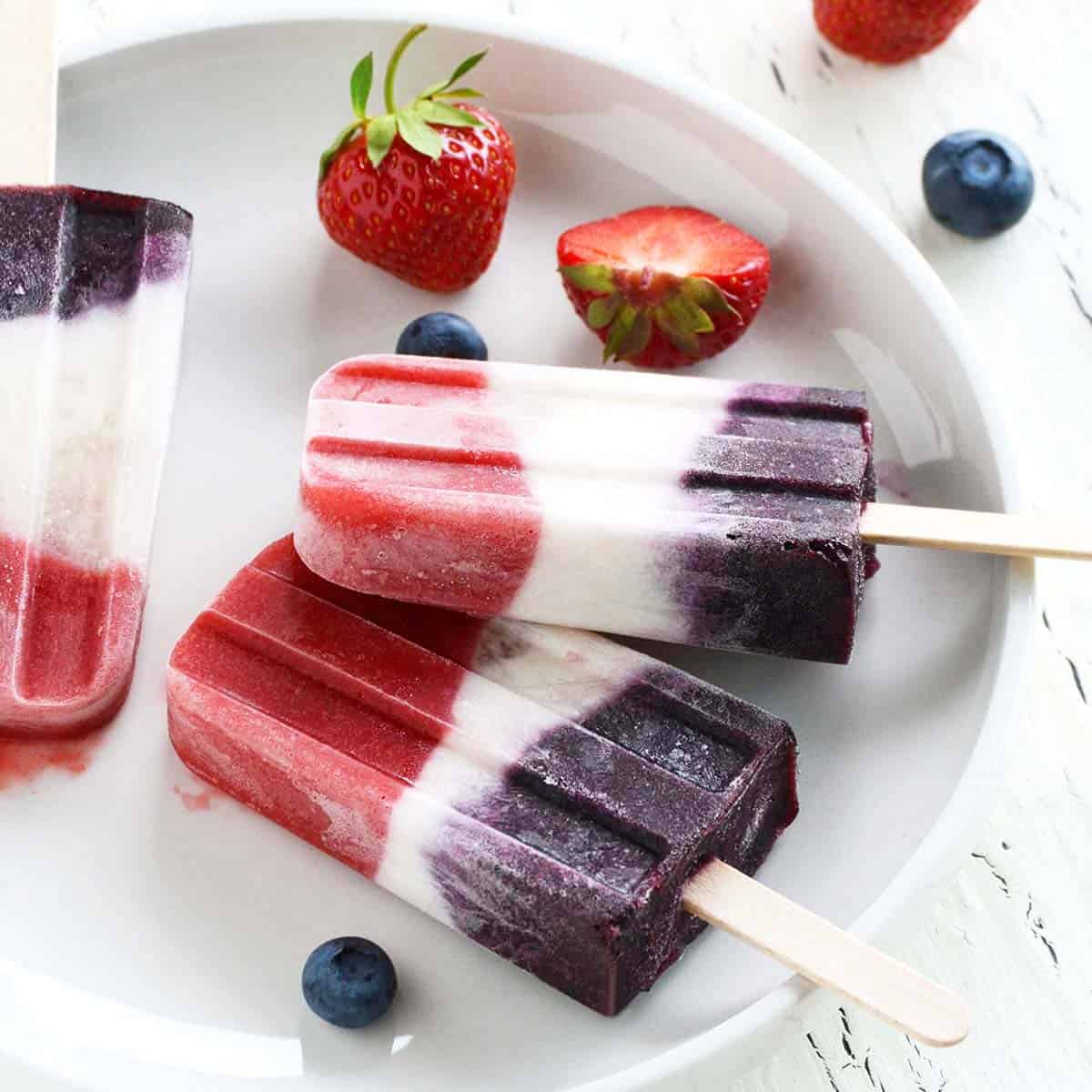 Double Berry Ice Pops