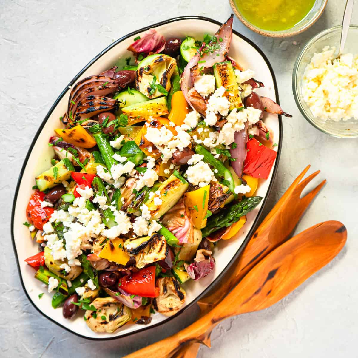 Grilled Veggie Salad With Feta
