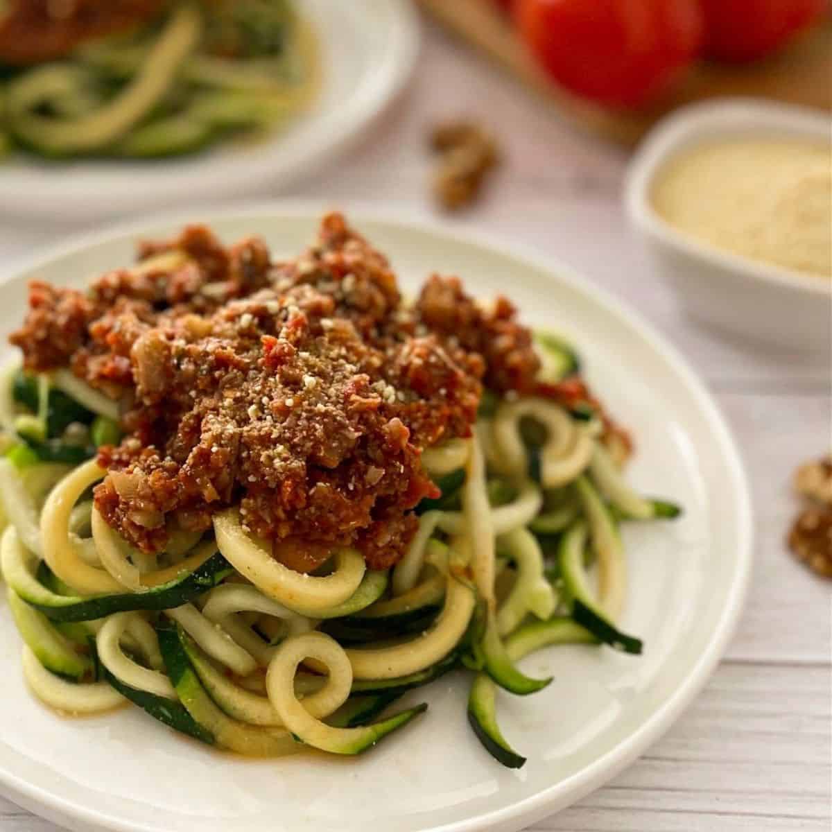 Hearty Vegan Zoodles