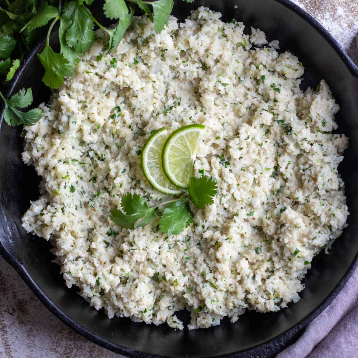 Coconut Cauliflower Rice With Green Onions