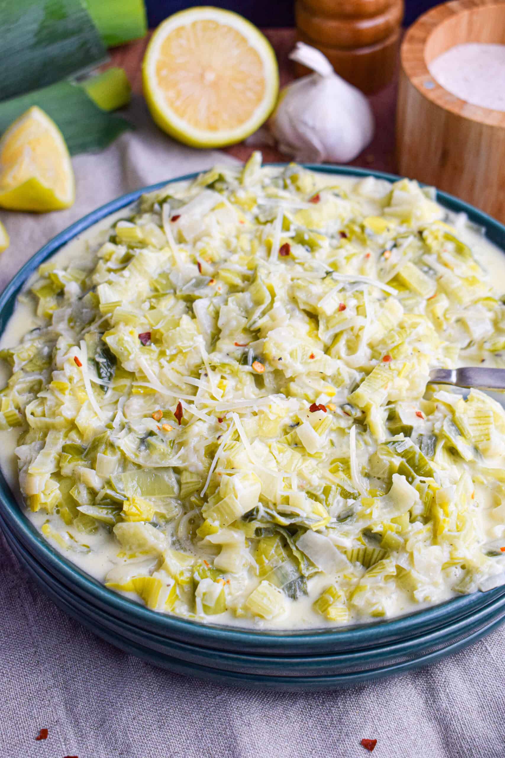 Creamy Leeks Platter