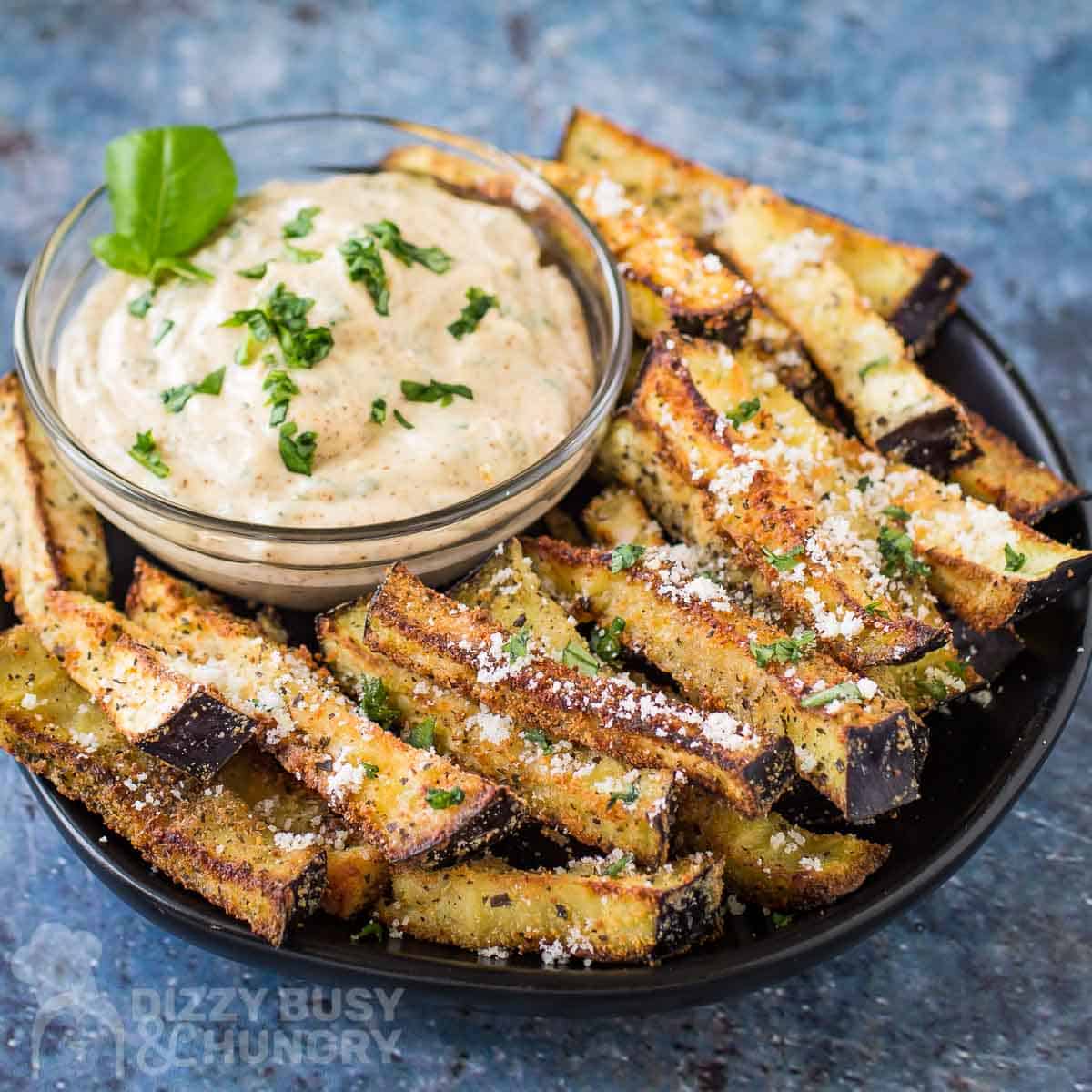 Golden Eggplant Fries